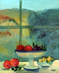 Interior with Window and Bowl